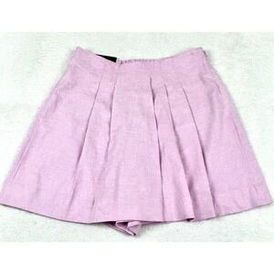 Banana Republic‎ Skort Women S Pink Lavender Linen Blend Pleated NWT 26x4